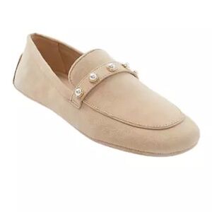 Stuart Weitzman All Pearls Driving Loafers, Size 6 NWT